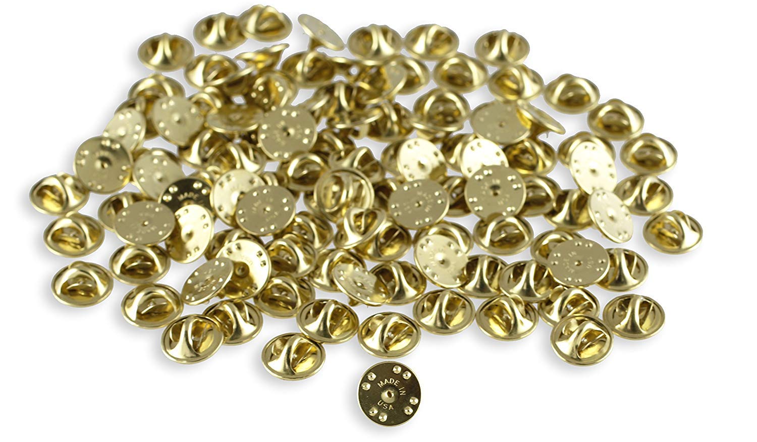 Pin Backs For Lapels Premium Butterfly Clutch PVC Clutch