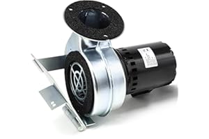 Cracubit 2002.28 Wood Furnace Blower Motor Replacement for Hardy Wood furnaces H4, H5, H25, C4 & C5 Blower, Damper 130 CFM Blower with Flapper and Cork Askets.