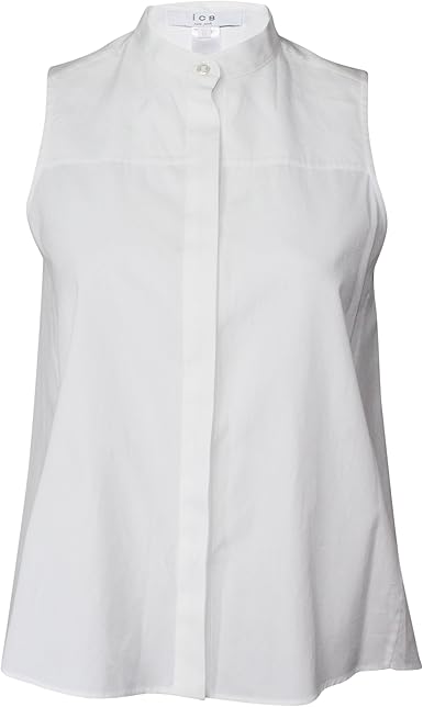 white cotton sleeveless top