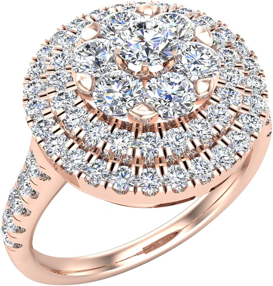 diamond cluster ring