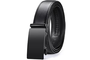 VATAN Men's Belt Leather Ratchet Belt for Men Dress Casual Every Day with Adjustable Buckle, Trim to Fit