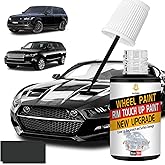 Black Rim Touch Up Paint, Quick And Easy Wheel Touch Up Paint, Resistant for Cars Repair Curb Rash, wheel Scratch