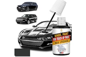 Black Rim Touch Up Paint, Quick And Easy Wheel Touch Up Paint, Resistant for Cars Repair Curb Rash, wheel Scratch