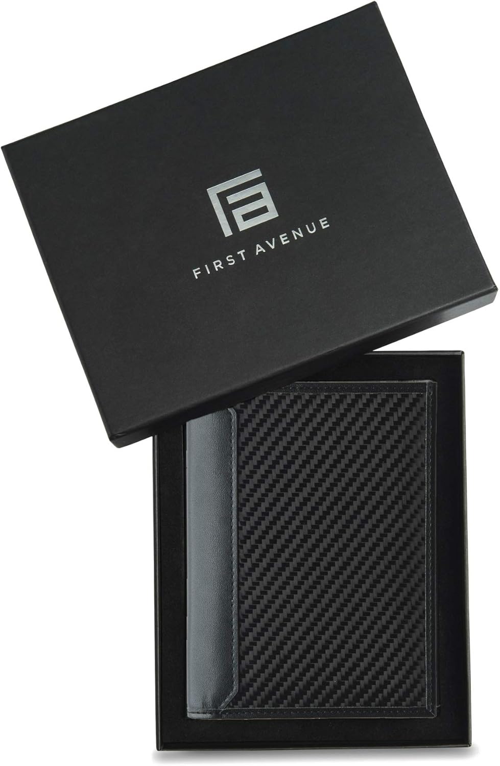  | Carbon Leather Passport Holder RFID Blocking Technology Wallet - Slim, Minimalist Sleeve Wallets for Passports, Credit Cards, ID, Money - For Travel, Black Matte | Passport Wallets