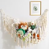 VISATOR Toy Hammock For Stuffed Animals Macrame Teddy Bear Holder 55" view 2