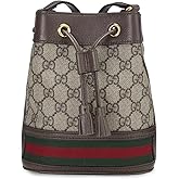 Gucci Women's Pre-Loved Brown Coated Canvas Ophidia Bucket Bag
