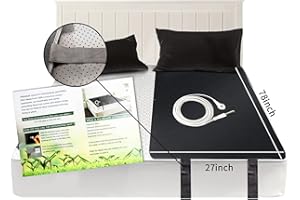 NIULAFR Grounding Mat, Breathable Grounding Mats Plus Ground Cord Grounding Products Kit for Better Sleep, Reduce Stress Sleeping Sheets Pad (27"x78" Size)