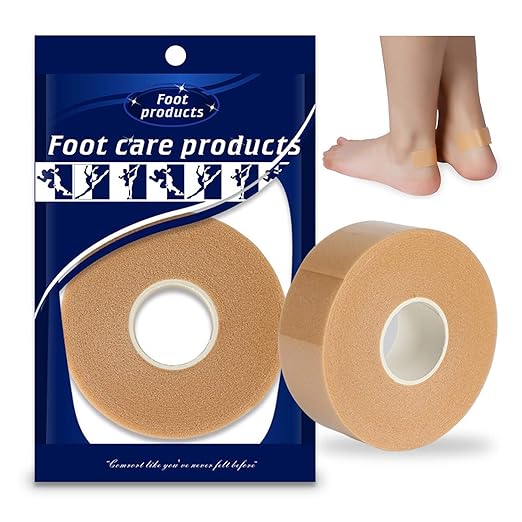1 Roll 2.5cm x 500cm Foot Heel Ankles Wrist Tape, Waterproof WearResistant Foam AntiSlip