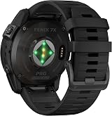 Garmin Fenix 7X Pro Smartwatch Sapphire Solar Multisport DLC Titanium Black Band view 6