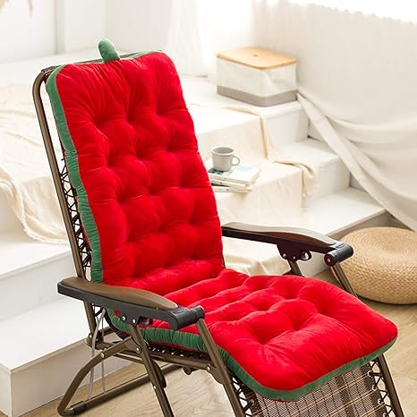 Amazon Co Jp ロッキングチェア パッド 滑り止め 背もたれ チェアクッション 屋内 屋外 やわらかい厚み パティオ寝椅子クッション パティオチェアクッション 赤 S ホーム キッチン