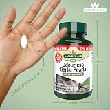 Natures Aid Odourless Garlic Pearls 120 Softgel Capsules - Heart Health view 3