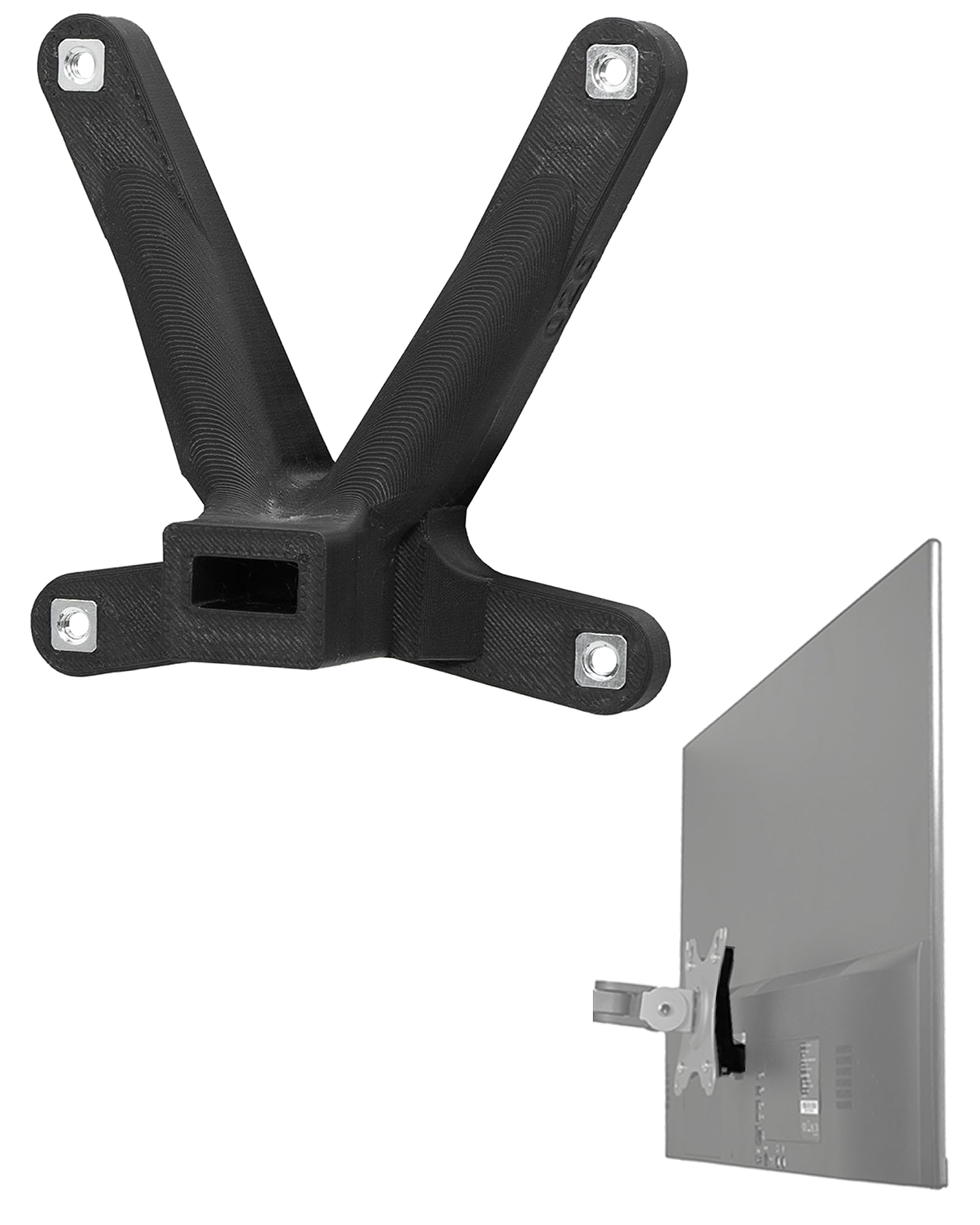 3IDEE VESA adapter compatible with CSL F27B, F27W All-in-One PC - vesa mount adapter for monitor arm, bracket or wall mount - 75 x 75 mm