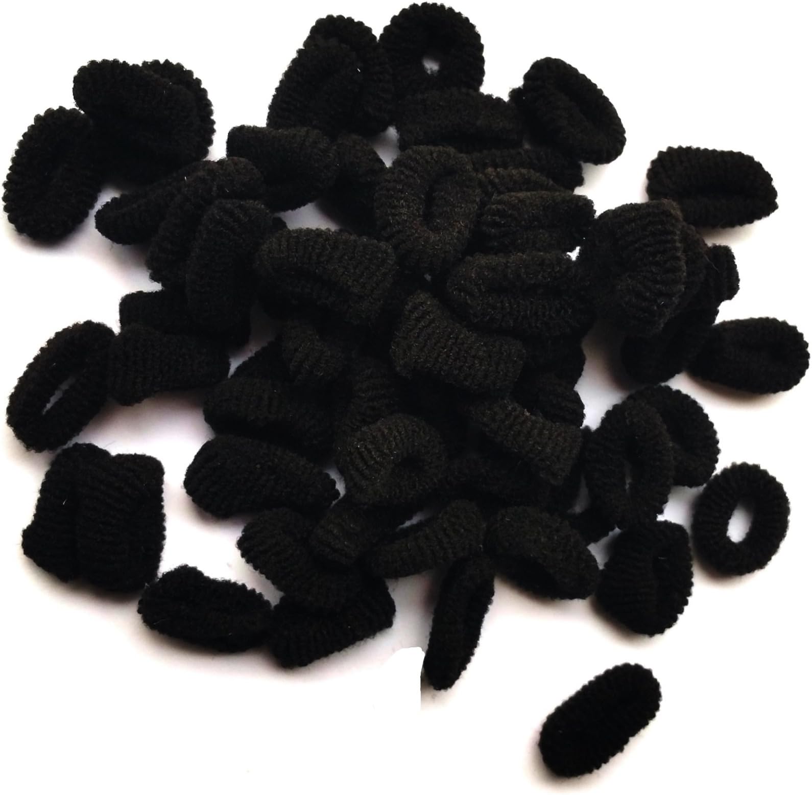 Small Hair Elastics - Pony Tail Bobble - Pack of 100 - Black