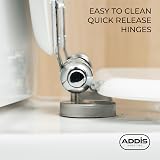 Addis Oval Soft Close Toilet Seat White Quick Release Adjustable Universal Fix view 4