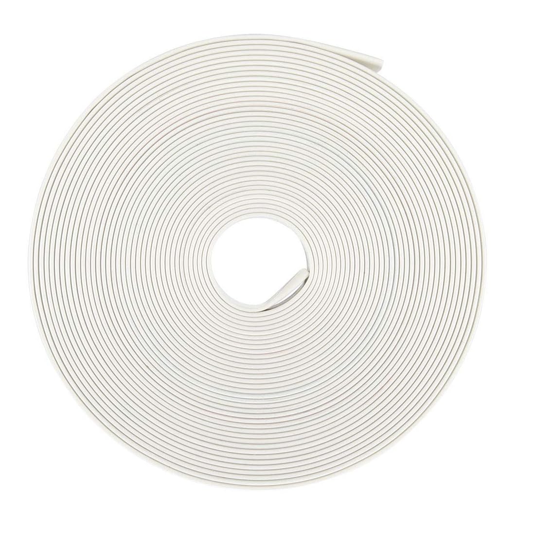 Unifizz Heat Shrink Tubing 10mm Dia 16mm Flat Width 2:1 Ratio Shrinkable Tube Cable Sleeve 5m - White