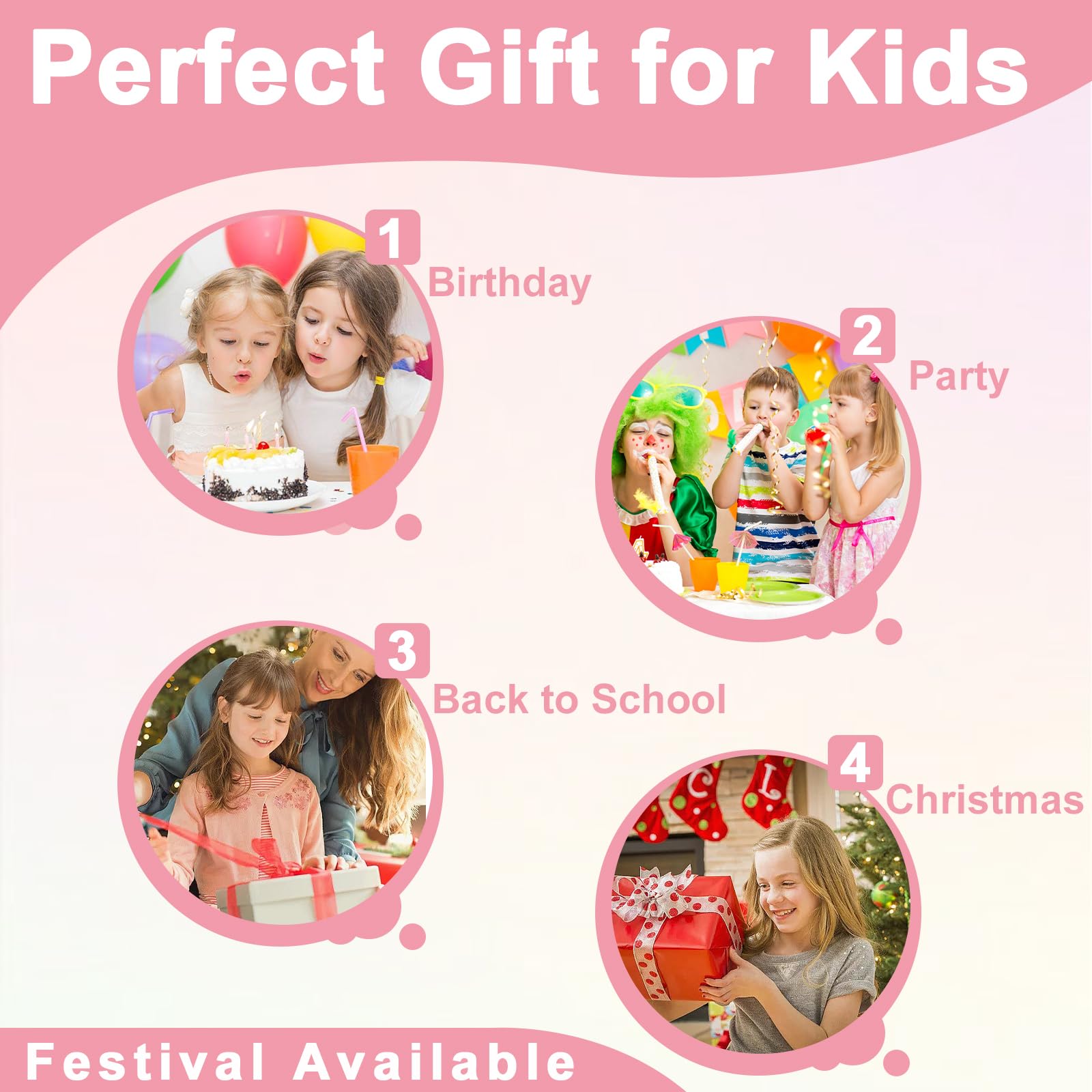 PROKING Kids Watch for Girls Boys Children Teens Analog for Kid 8-18 Years Old Learning Time and Easy to Read 50M Waterproof with Soft Band, Great Gift for Kids