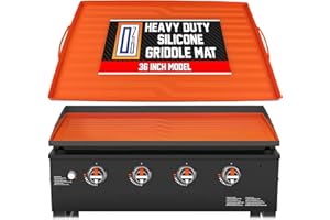 OZG 36" Silicone Griddle Mat For Blackstone 36 Inch, Blackstone Griddle Accessories, Silicone Griddle Cover, Heavy Duty, All Season Protection from Dirt, Insects, Rust & Other Damage (Handles)