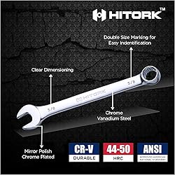 HITORK 32-Piece SAE & Metric Combination Wrench Set