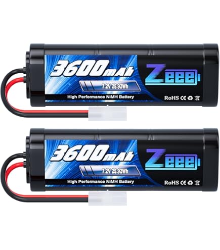 Zeee 8.4V 3000mAh NiMH Battery High Power RC Battery with Tamiya