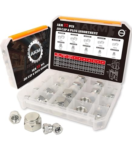 Amazon.com: AKM 80 Pcs DIN Light Duty Cap & Plug Assortment