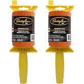 Stringliner 25491 Pro Mason&rsquo;s Line Reels &ndash; 1/2 Lb. 500. Stringliner&reg; PRO Braided Black/Orange 500'. (2 Pack)