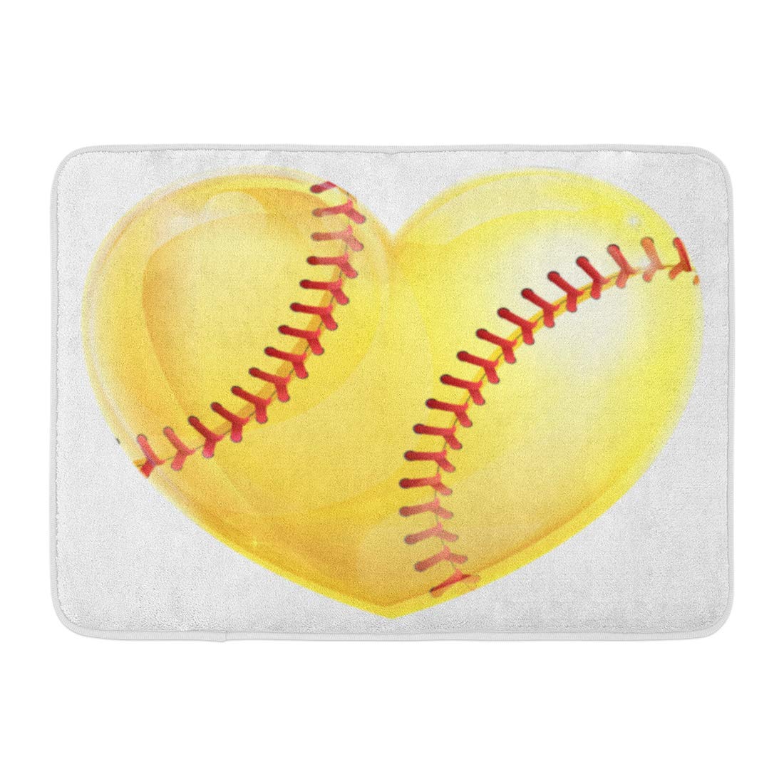 ECNM56B Alfombras de baño Alfombrilla de béisbol Béisbol Pelota de ...