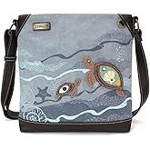 CHALA Canvas Crossbody Women Mid-Size Crossbody Shoulder Purse with Adjustable Strap