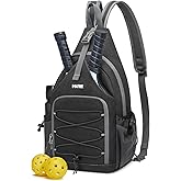 G4Free Pickleball Backpack, Men's & Women's Adjustable Crossbody Sling Bag, Lightweight Paddle Bag