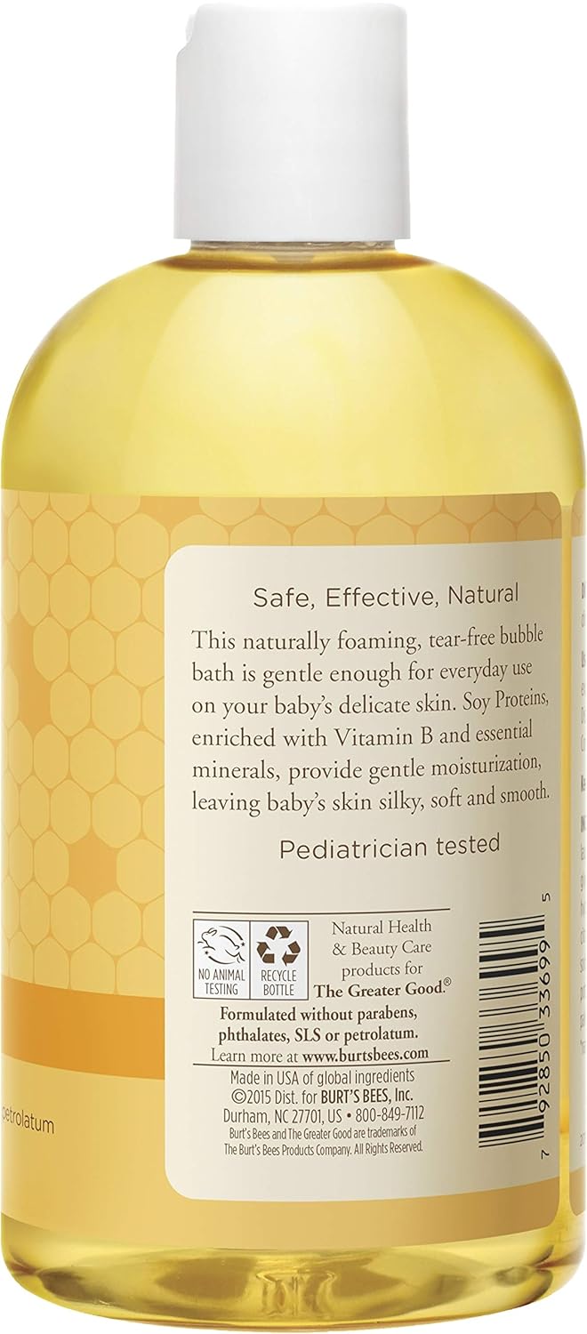 Burt’s Bees Baby Bubble Bath, Tear Free Baby Wash - 12 Ounce Bottle: Beauty