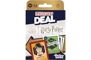 Monopoly Deal: Harry Potter Card Game | Family Games for Kids and Adults | Ages 8 and Up | 2 to 5 Players | 15 mins. | Travel Size | Christmas Stocking Stuffers