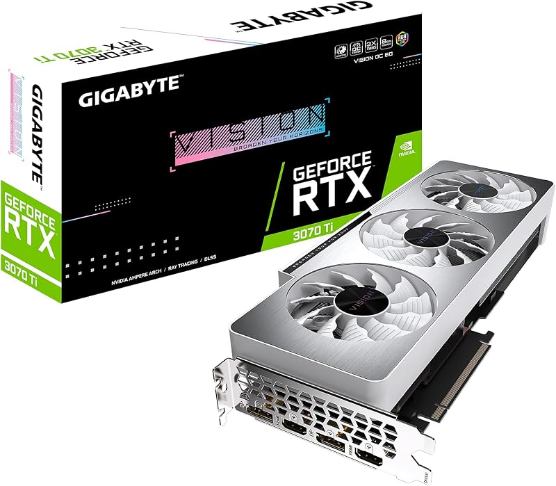 Gigabyte RTX 3070 Ti Vision OC 8GB GDDR6X Graphics Card WINDFORCE 3X