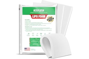 ACUPLUSH 3 Pack Lipo Foam Pads - Post Surgery Ab Board for Liposuction Recovery, Flattening Abdominal Compression Garments for Tummy Tuck Surgery (8” x 11” x 0.5”)