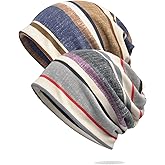 Nanwansu Women's Chemo Caps Cancer Headwear Slouchy Beanie Hat Baggy Skull Sleep Cap Scarf