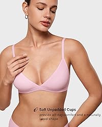 INLYRIC Women's Inbarely Triangle Bralette Plunge
