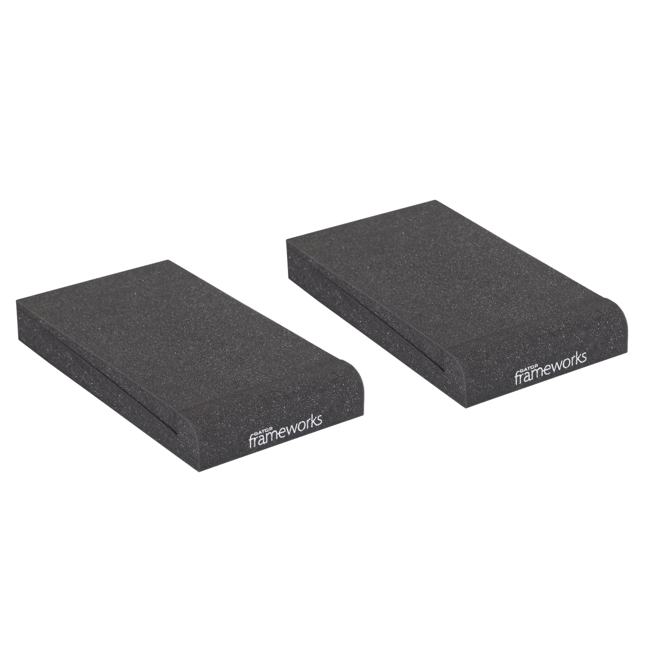 Gator Frameworks Acoustic Foam Isolation Pads for Small Studio Monitors, Fits Most Speaker Stands, Desktops and Bookshelfs; 2-Pack (GFW-ISOPAD-SM)