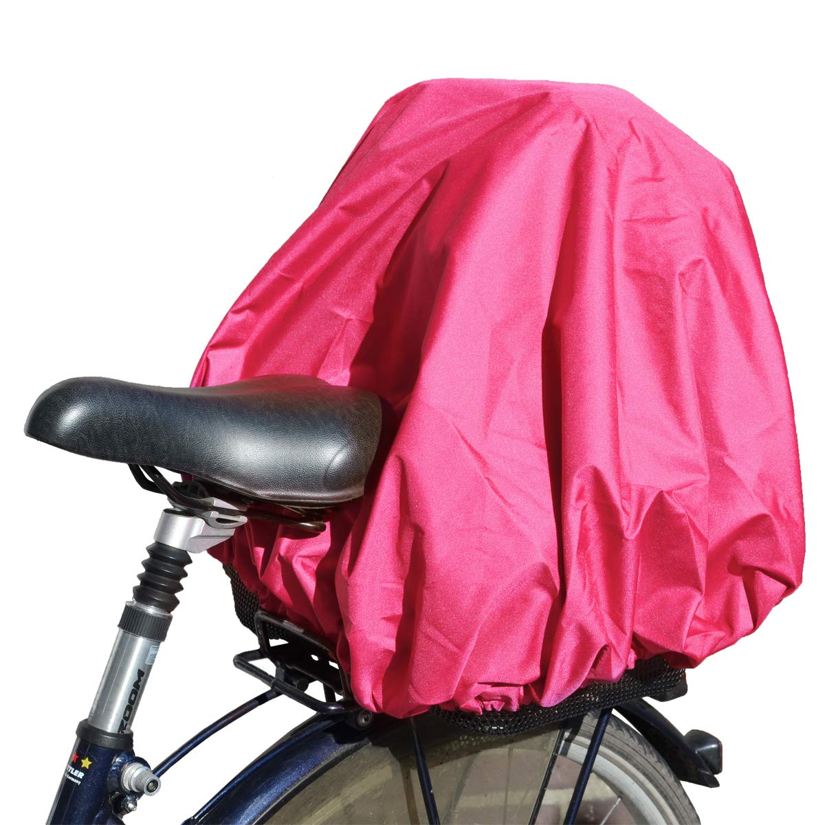 NICE'n'DRY Cover and Rain Cover for Bicycle Basket XXL Pink