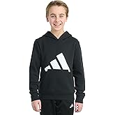 adidas Boys Long Sleeve Essential Big Logo Fleece Pullover Hoodie