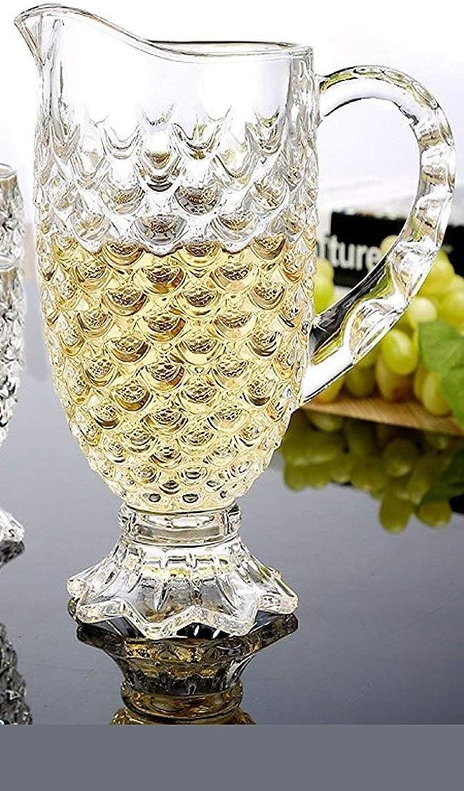 PRAX European Opera Crystal Clear 1 Pcs Glass Decanter Set - Perfect for Whiskey, Scotch, Wine, Vodka, Tequila, Rum etc