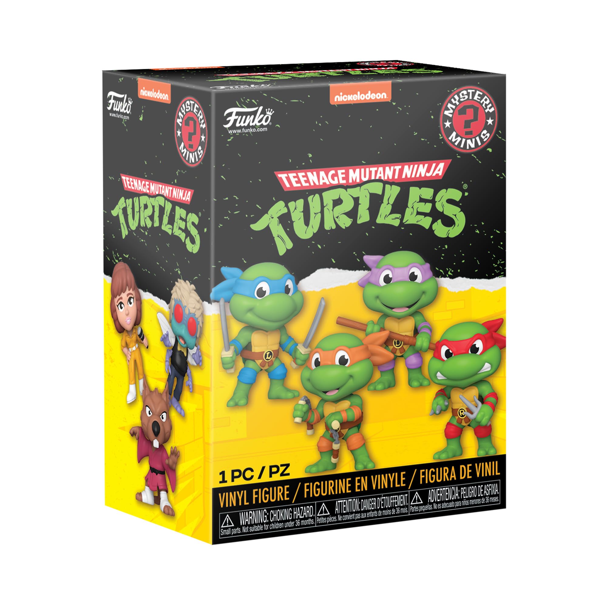 Funko Mystery Mini - Teenage Mutant Ninja Turtles - (Teenage Mutant Ninja Turtles (TMNT) ) - 1 Of 12 to Collect - Styles Vary - Collectable Vinyl Figure - Gift Idea - Official Merchandise - TV Fans