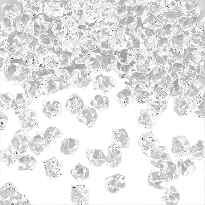 SZCXDKJ 200Pcs Clear Fake Crushed Ice Stones Acrylic Vase Fillers