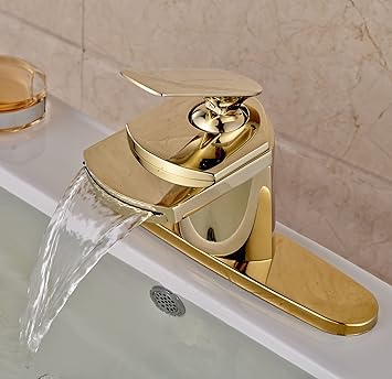Bathroom Single Hole Sink Faucet Cover Deck Plate Escutcheon With