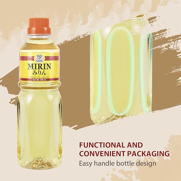 52USA MIRIN COOKING WINE, AUTHENTIC JAPANESE SEASONING FOR SAUCES, MARINADES, AND GLAZES, 16.9 FL OZ BOTTLE