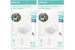 [30 Counts] Disposable Potty Liners Compatible with OXO Tot 2-in-1 Go Potty, Potty Refill Bags for Toddler Travel, Universal Potty Bags Fit Most Potty Chairs and Travel Potty