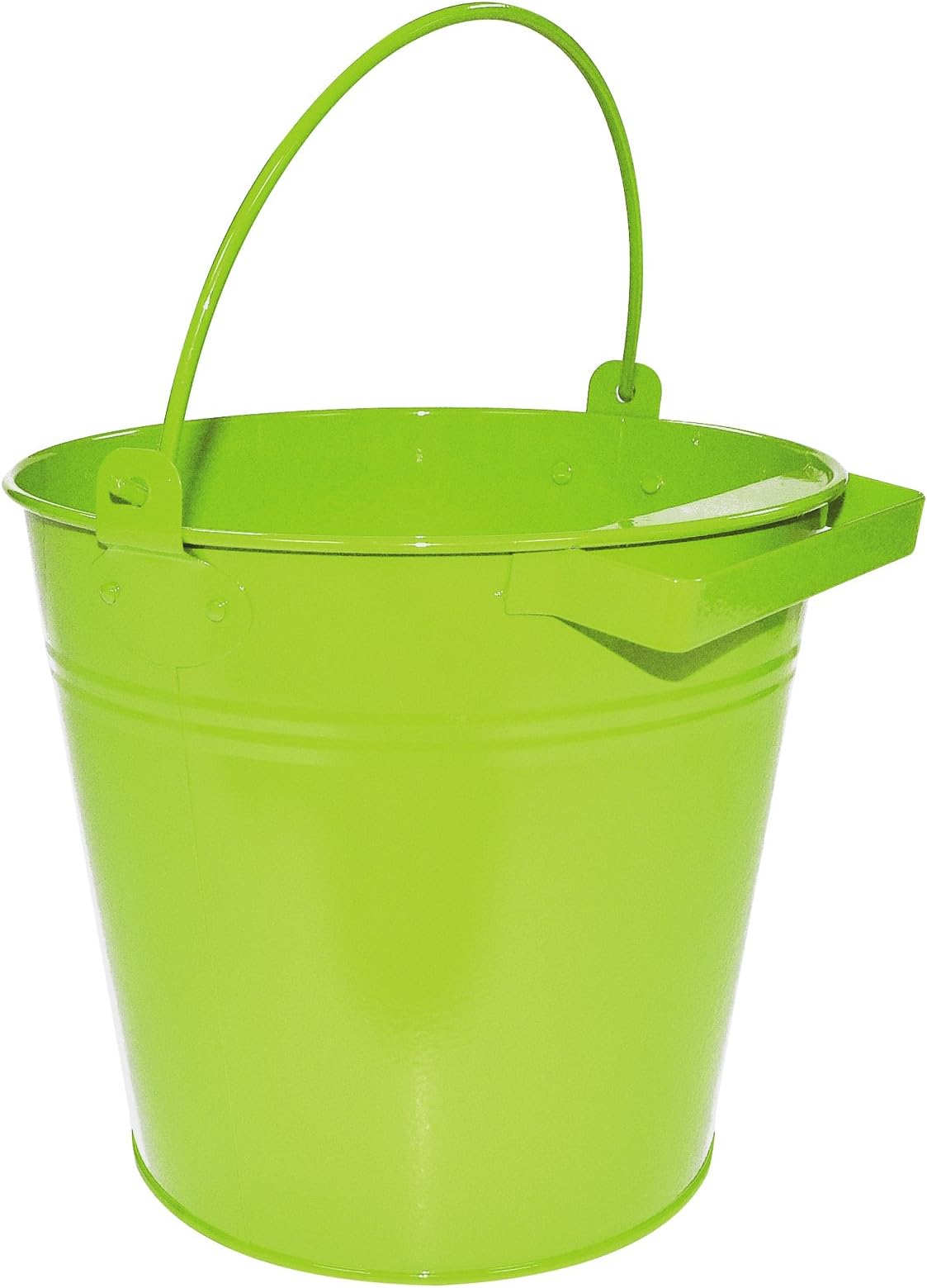 Tigerbox 7LT Hen Party Galvanised Bucket Poultry Drinker Citrus Green