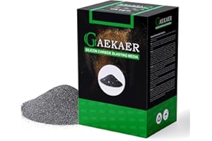 GAEKAER #100 Silicon Carbide Abrasive Sand for Blasters - 9 LBS. This Sand Blasting Media is Ideal for Metal, Wood, or Stone.