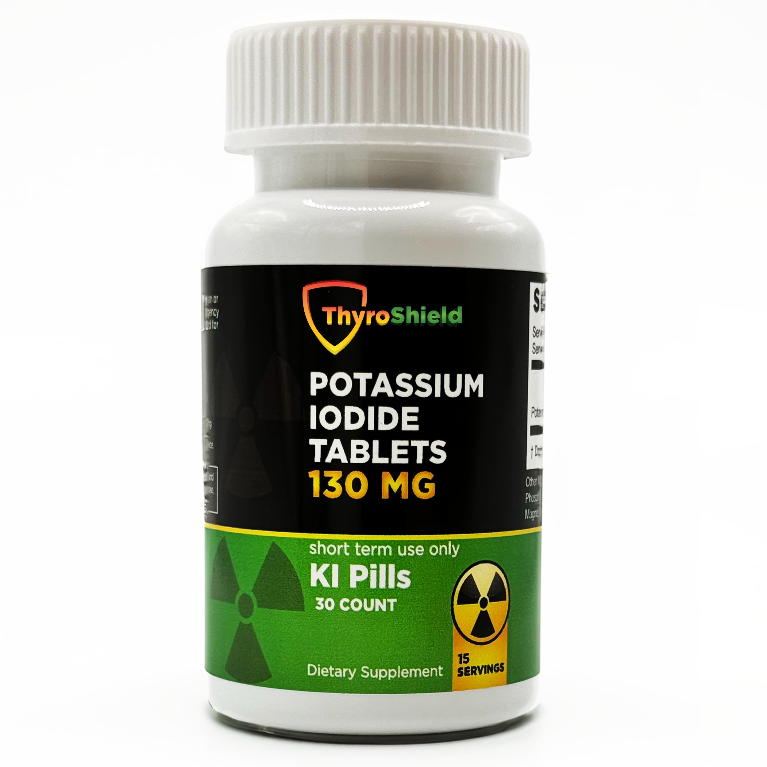 ThyroShield Potassium Iodide Tablets 130mg Iodine Tablets For