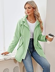 LOMON Women Waterproof Outdoor Hiking Raincoat
