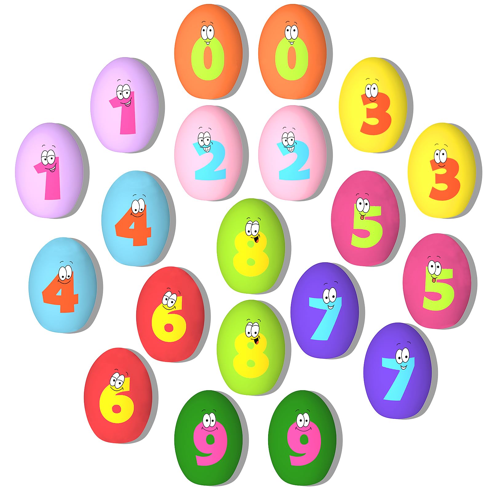 TONGKTAI Squeaky Dog Toys, Soft Puppy Egg Balls, Funny Interactive Squeak Pet Chew Toy for Puppies Small Medium Breed (20 Pack)