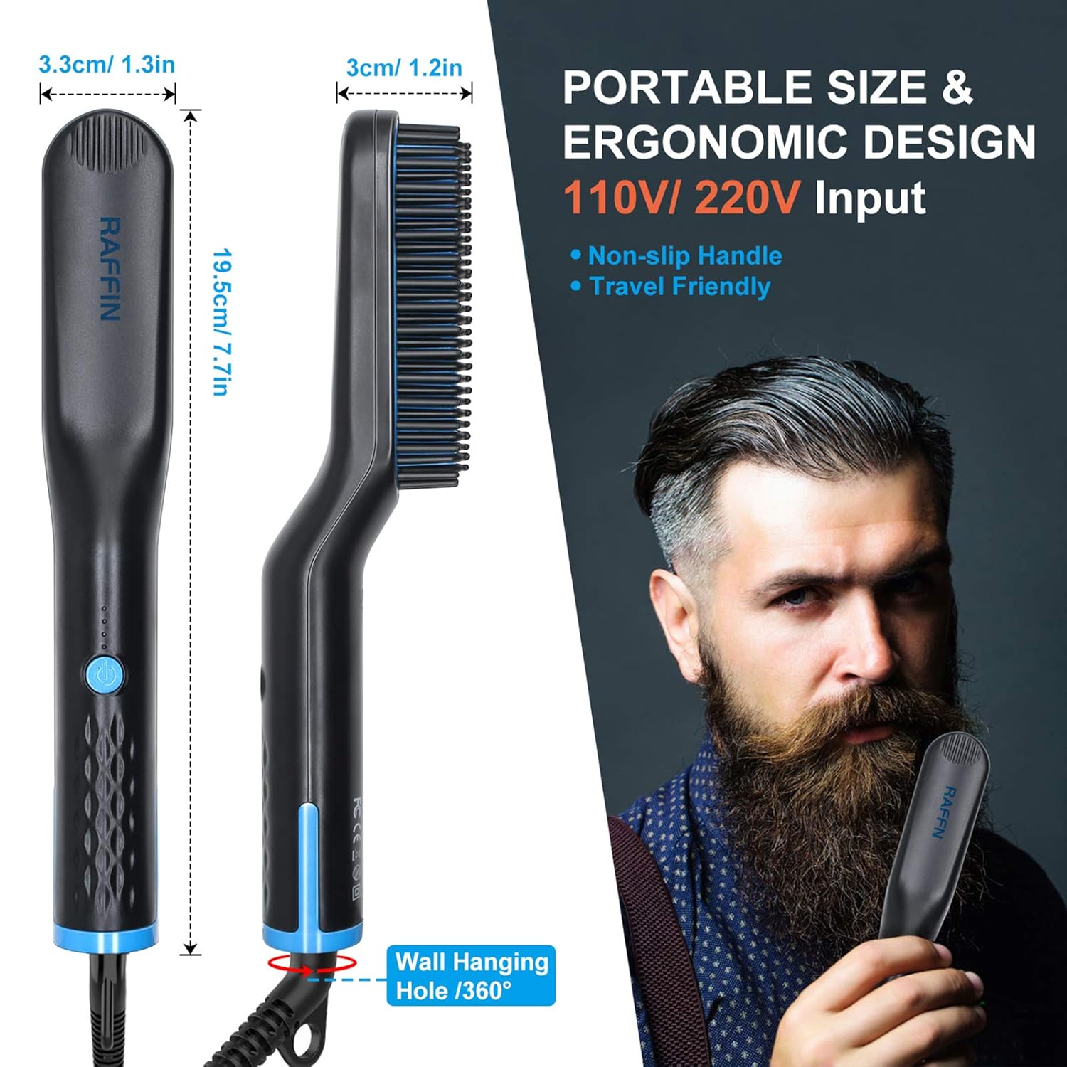 raffin beard straightener