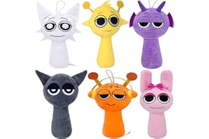 WMP® Sprunky Plush, Sprunky Game Plush Toys, 6PCS Plush Toys, Horror Games Plushies Toy for Fans, Soft Stuffed Animal Pillow Figure Doll Christmas Birthday Gifts Adult Kids (6 PCS 9" Plush Sprunky)